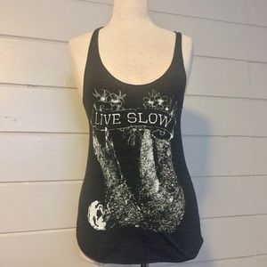 🎉Sold!🎉 American Apparel ‘Live Slow’ Tank, Small